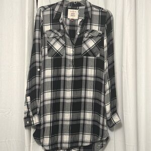 Plaid t shirt dress